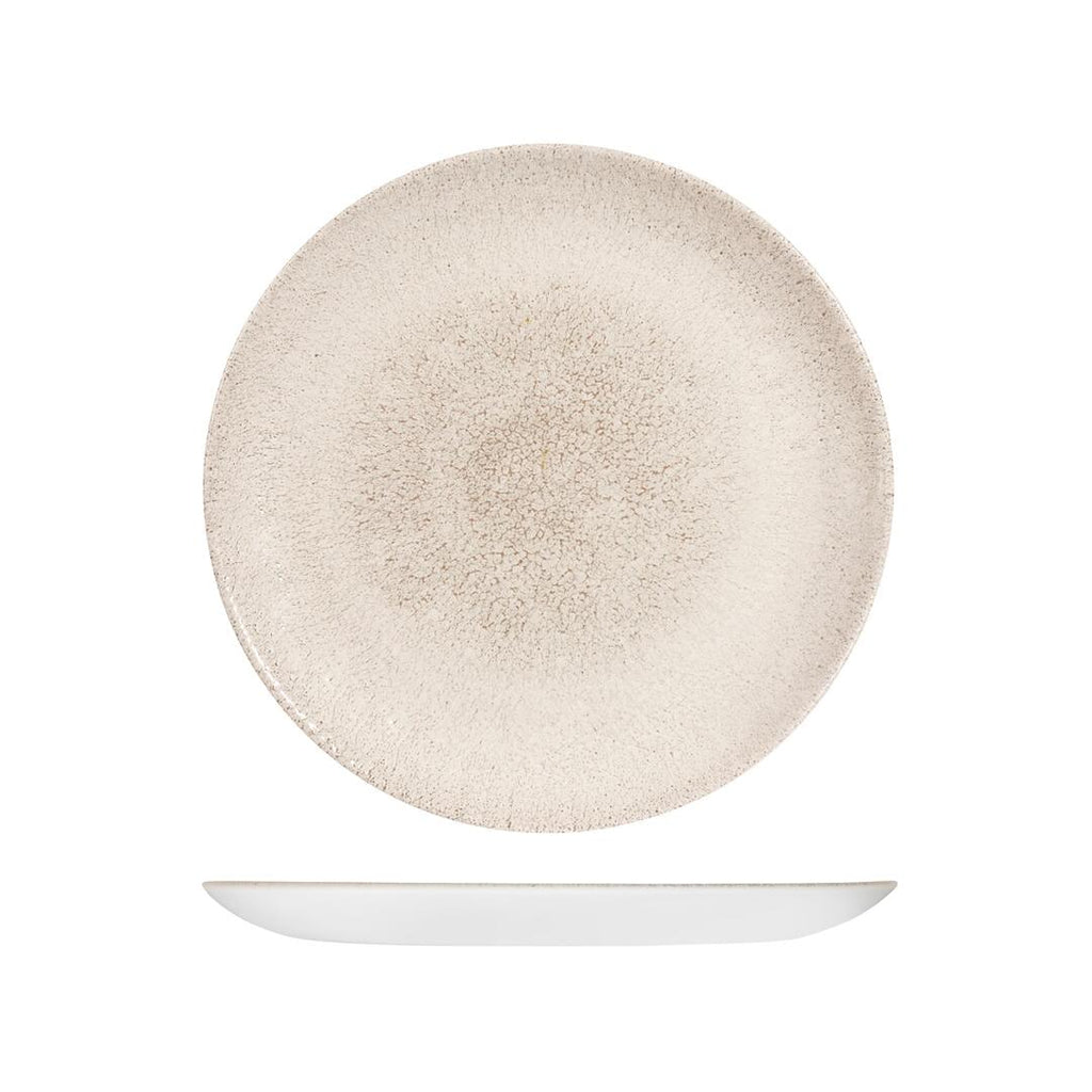 Churchill STUDIO PRINTS RAKU ROUND COUPE PLATE-260mm Ø AGATE GREY (x12)