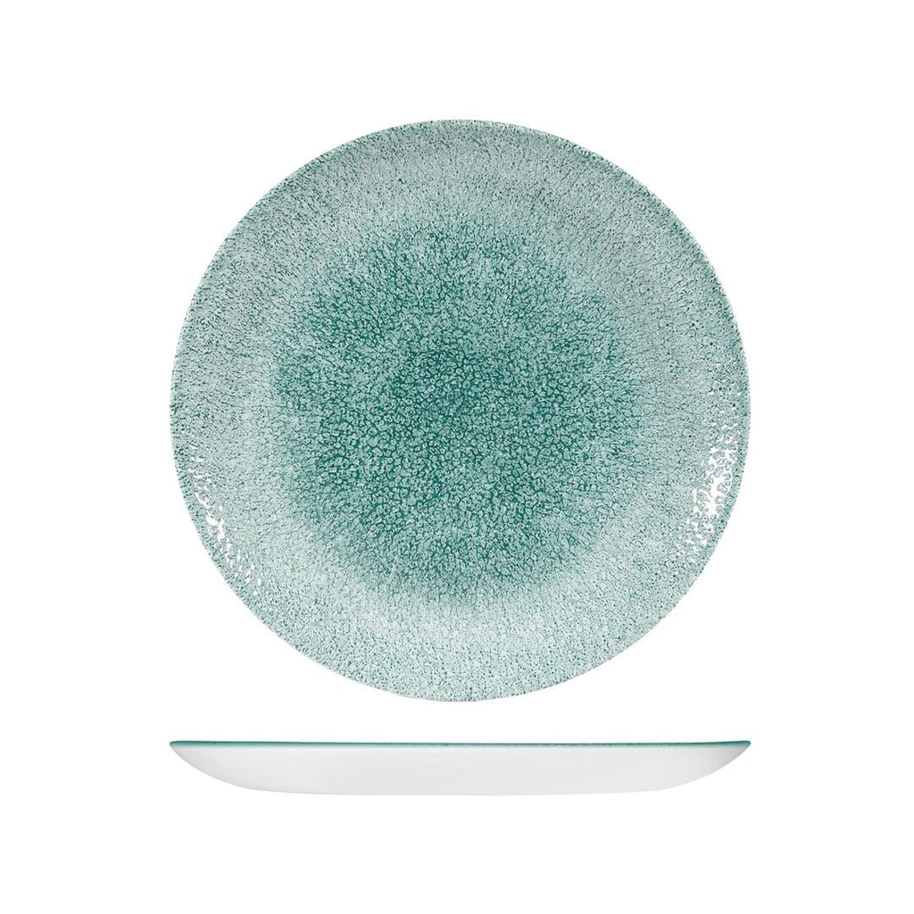 Churchill STUDIO PRINTS KINTSUGI ROUND COUPE PLATE-260mm Ø AGATE GREY (x12)