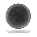 Churchill STUDIO PRINTS AGANO ROUND COUPE PLATE-288mm Ø BLACK (x12)