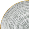 Churchill STUDIO PRINTS HOMESPUN ROUND COUPE PLATE-288mm Ø STONE GREY (x12)