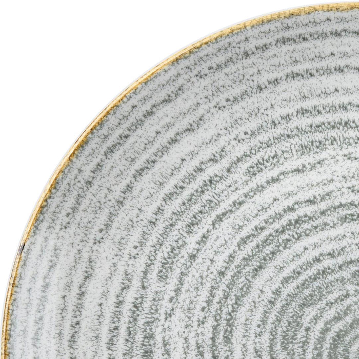 Churchill STUDIO PRINTS HOMESPUN ROUND COUPE PLATE-288mm Ø STONE GREY (x12)