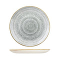 Churchill STUDIO PRINTS HOMESPUN ROUND COUPE PLATE-288mm Ø STONE GREY (x12)