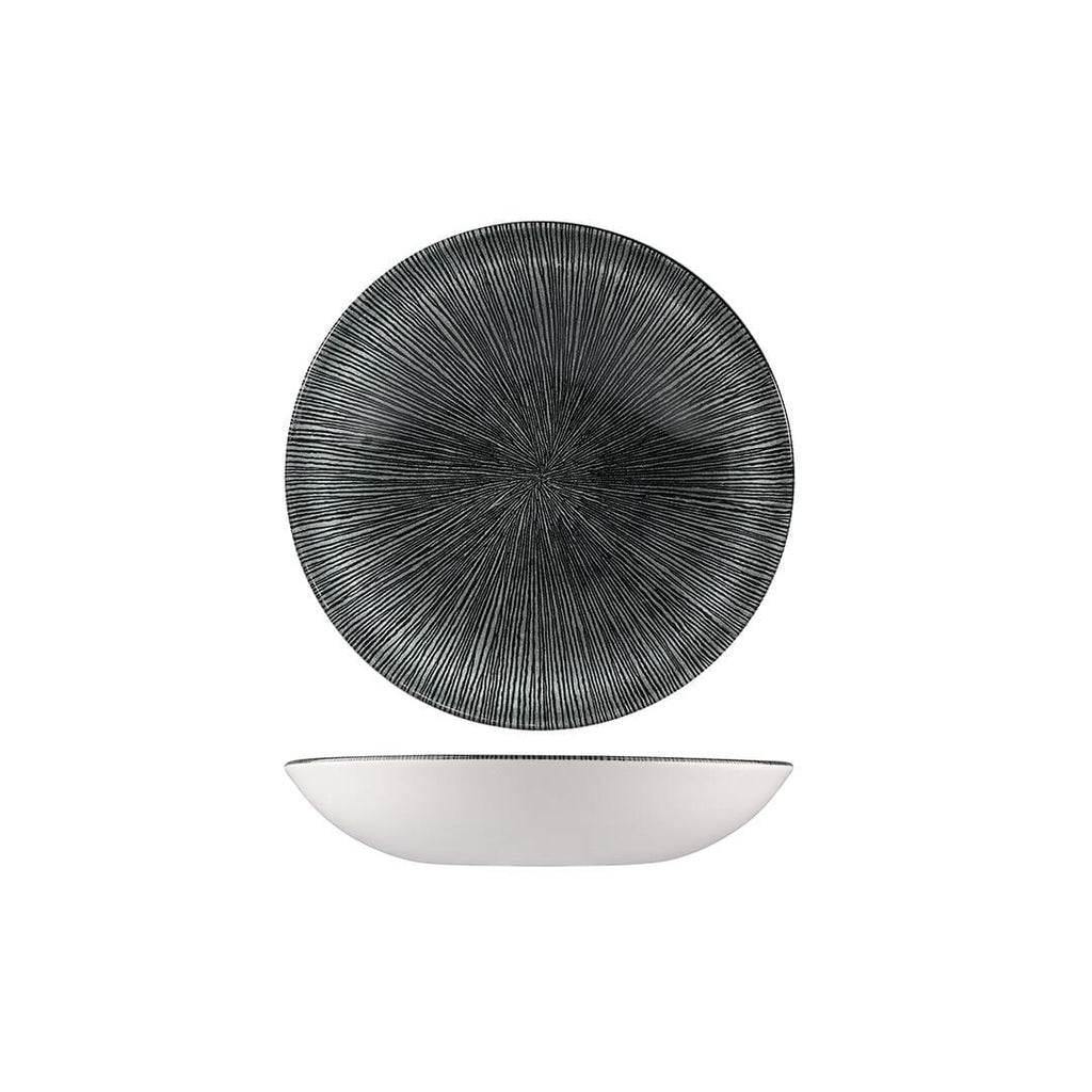 Churchill STUDIO PRINTS AGANO ROUND COUPE BOWL-182mm Ø | 426ml  BLACK (x12)