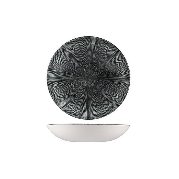 Churchill STUDIO PRINTS AGANO ROUND COUPE BOWL-182mm Ø | 426ml  BLACK (x12)
