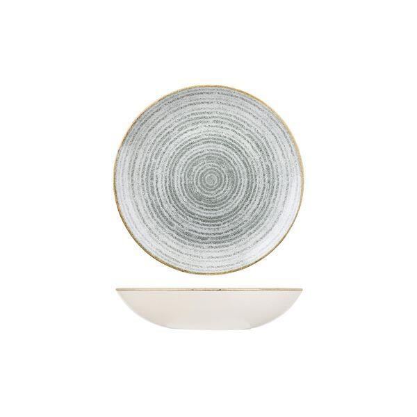 Churchill STUDIO PRINTS HOMESPUN ROUND COUPE BOWL-182mm Ø | 426ml  STONE GREY (x12)