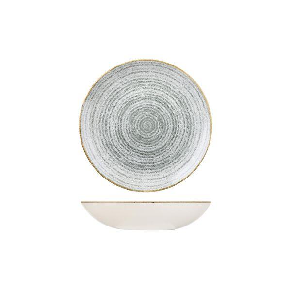 Churchill STUDIO PRINTS HOMESPUN ROUND COUPE BOWL-182mm Ø | 426ml  STONE GREY (x12)