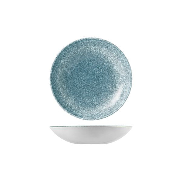 Churchill STUDIO PRINTS RAKU ROUND COUPE BOWL-182mm Ø | 426ml  TOPAZ BLUE (x12)