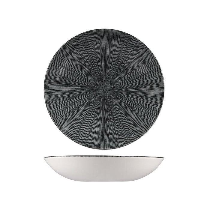 Churchill STUDIO PRINTS AGANO ROUND COUPE BOWL-248mm Ø | 1136ml  BLACK (x12)