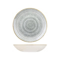 Churchill STUDIO PRINTS HOMESPUN ROUND COUPE BOWL-248mm Ø | 1136ml  STONE GREY (x12)