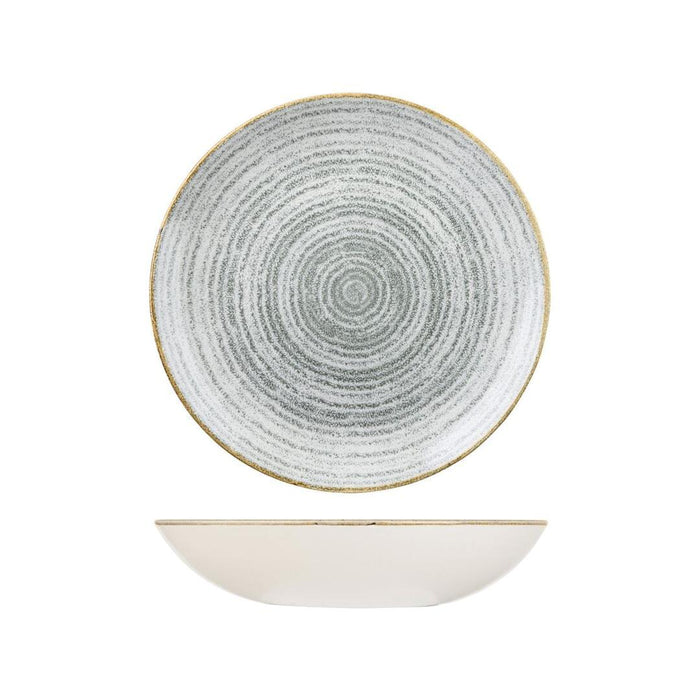 Churchill STUDIO PRINTS HOMESPUN ROUND COUPE BOWL-248mm Ø | 1136ml  STONE GREY (x12)