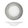 Churchill STUDIO PRINTS RAKU ROUND WIDE RIM BOWL-280mm Ø QUARTZ BLACK (x12)