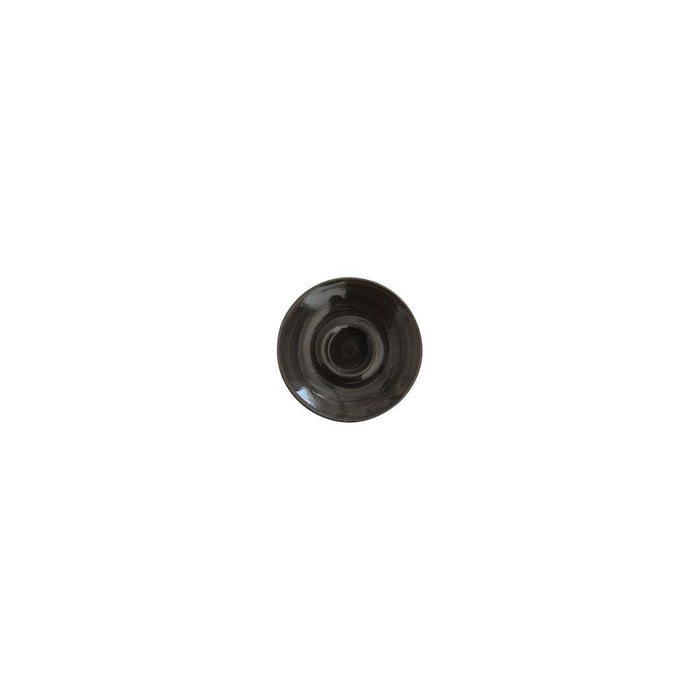 Churchill MONOCHROME ESPRESSO SAUCER-118mm Ø BLACK (x12)