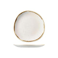 Churchill STONECAST TRACE ORGANIC ROUND PLATE-210mm Ø BARLEY WHITE (x12)