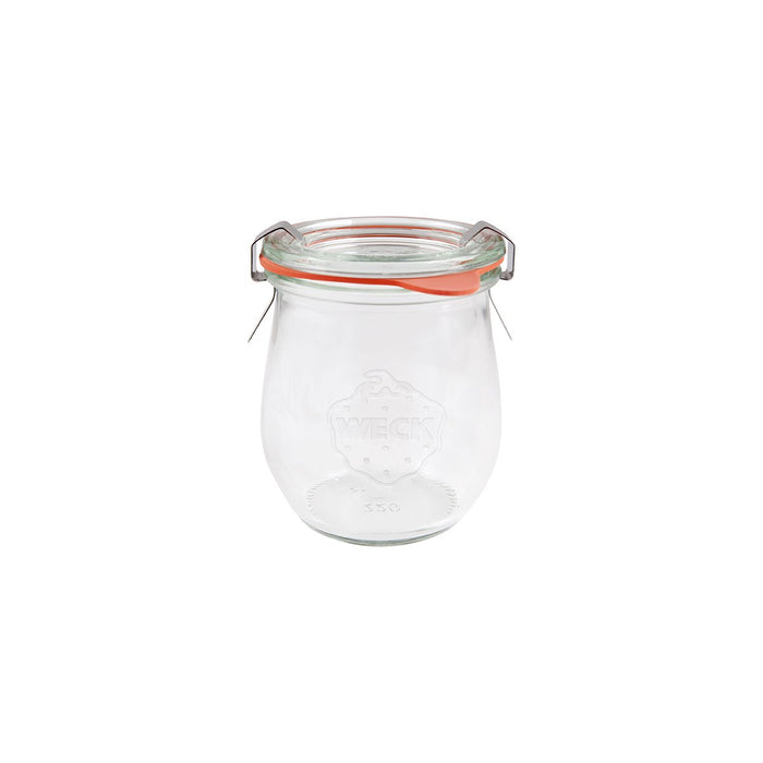 Weck COMPLETE GLASS JARS W/LID/SEAL 220ml 70x80mm (762) (x12)