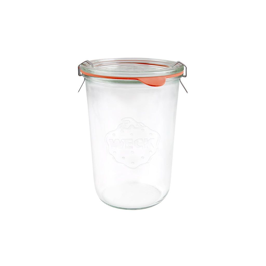 Weck COMPLETE GLASS JAR W/LID 850ml 100x147mm (743) (Box of 6)
