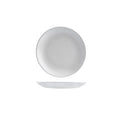 Churchill VELLUM ROUND COUPE PLATE-165mm Ø SATIN WHITE (x12)