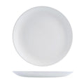 Churchill VELLUM ROUND COUPE PLATE-288mm Ø SATIN WHITE (x12)