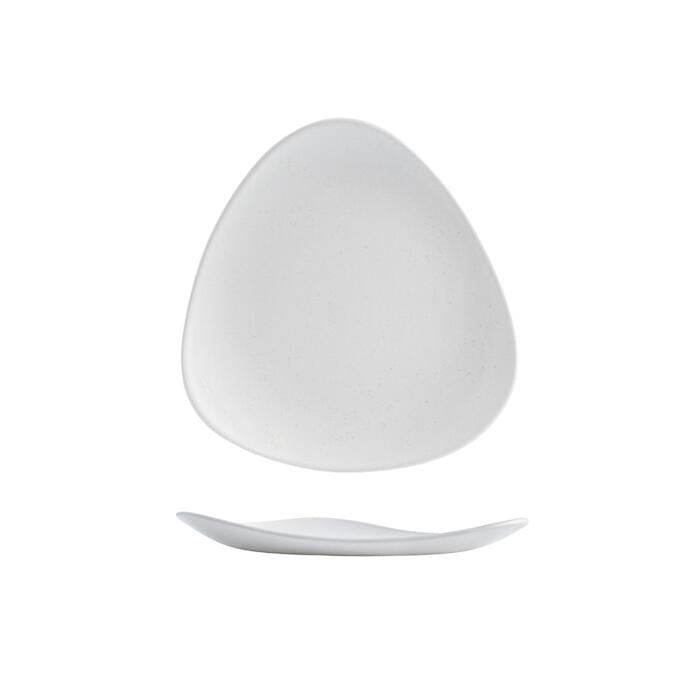 Churchill VELLUM TRIANGULAR PLATE-192mm SATIN WHITE (x12)
