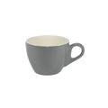 Brew -FRENCH GREY/WHITE LARGE FLAT WHITE  CUP 220ml (Set of 6)