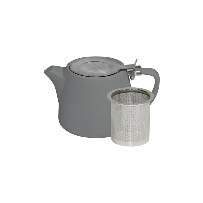 Brew -FRENCH GREY STACKABLE TEAPOT 500ml SS INFUSER/LID EA
