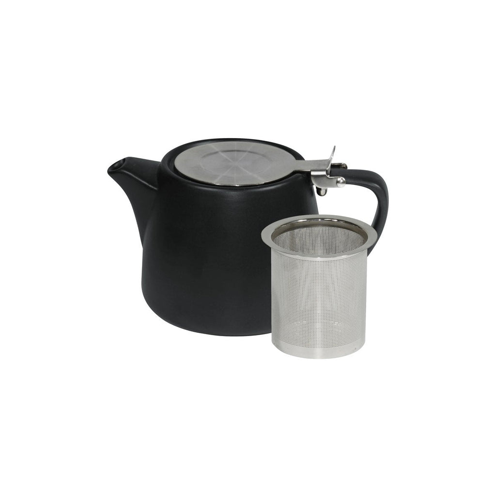 Brew -SMOKE STACKABLE MATT TEAPOT 500ml SS INFUSER/LID [Box of 2]