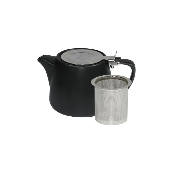 Brew -SMOKE STACKABLE MATT TEAPOT 500ml SS INFUSER/LID [Box of 2]