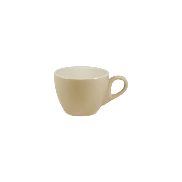 Brew -HARVEST/WHITE MATT LARGE FLAT WHITE  CUP 220ml (Set of 6)