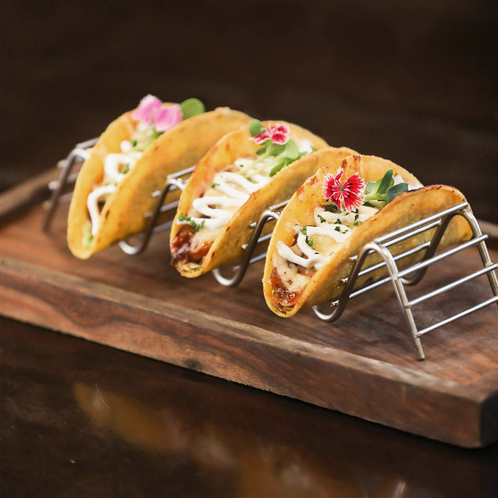 Chef Inox CONEY IS-TACO HOLDER WIRE STAND 3 COMPARTMENT 240x60x50mm EA