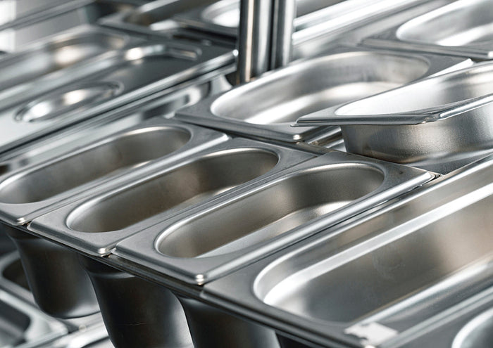 Chef Inox GASTRONORM PAN-18/10 1/4 SIZE 65mm EA
