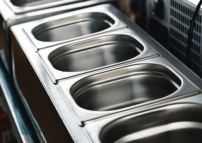 CHEF INOX GASTRONORM PAN 18/10 1/6 SIZE 176x162x150mm