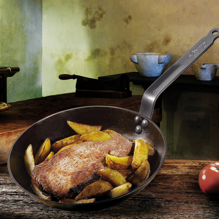 De Buyer FRYPAN-BLUE STEEL 280x51mm "La Lyonnaise" EA