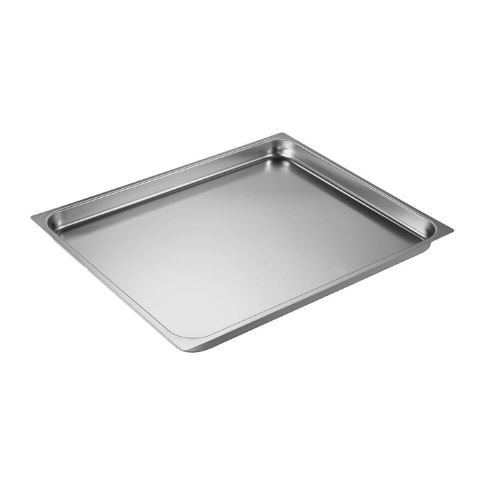 Inox Macel MAXIPAN-GN 2/1 x 20mm FLAT EDGE EA