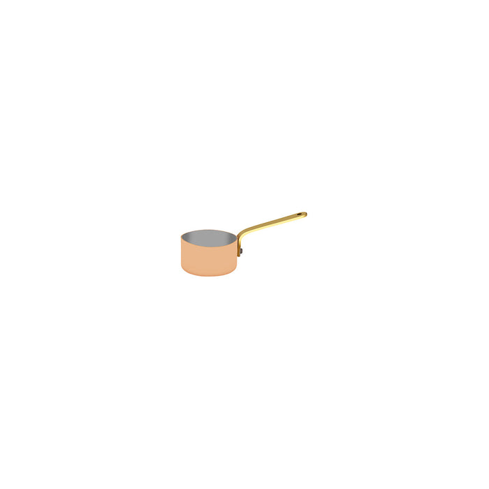 Chef Inox MINIATURES-SAUCEPAN 50x30mm COPPER WITH BRASS HANDLE EA