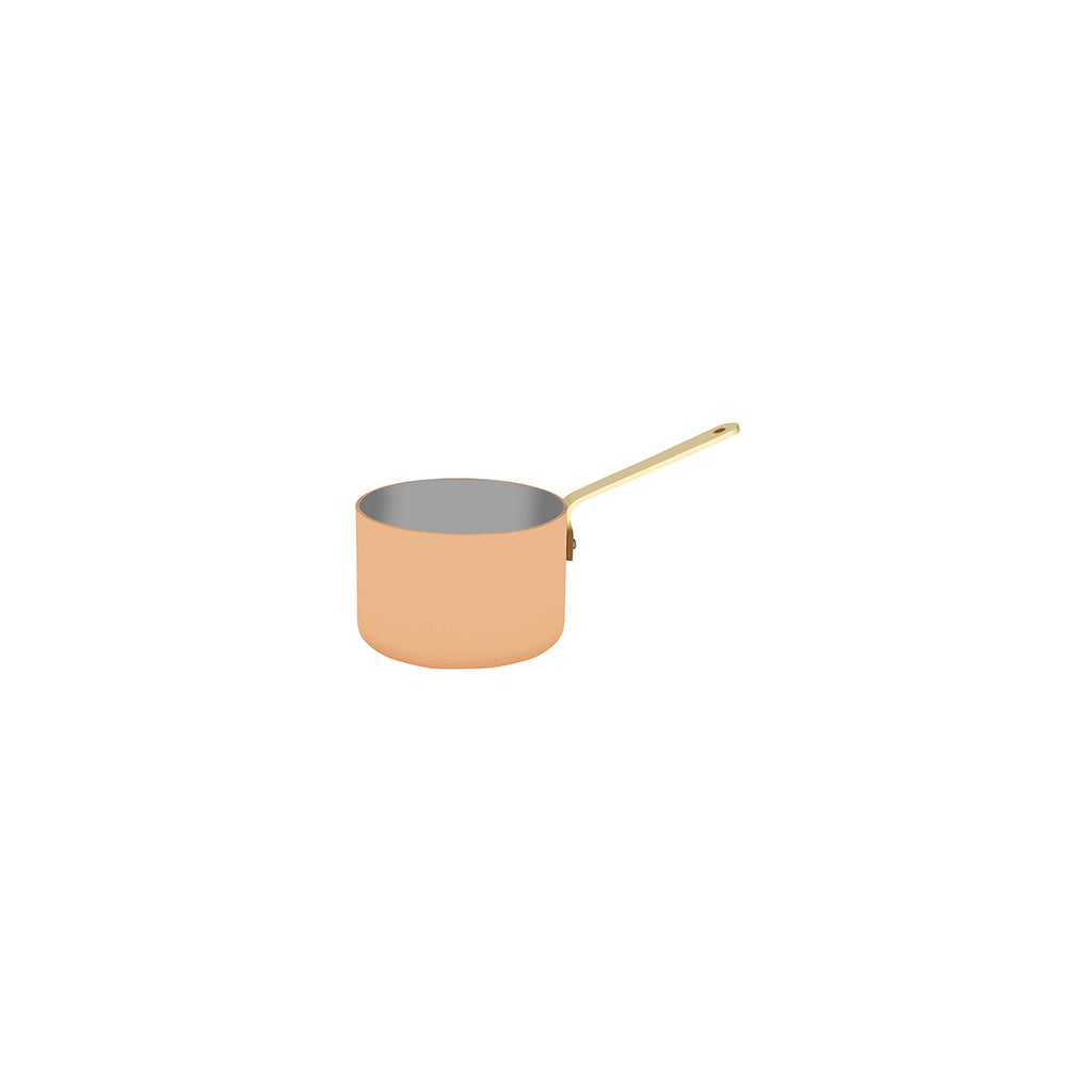 Chef Inox MINIATURES-SAUCEPAN 90x60mm COPPER WITH BRASS HANDLE EA