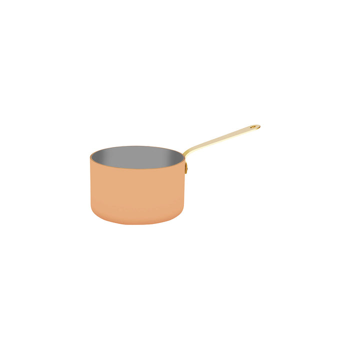Chef Inox MINIATURES-SAUCEPAN 120x75mmCOPPER WITH BRASS HANDLE EA