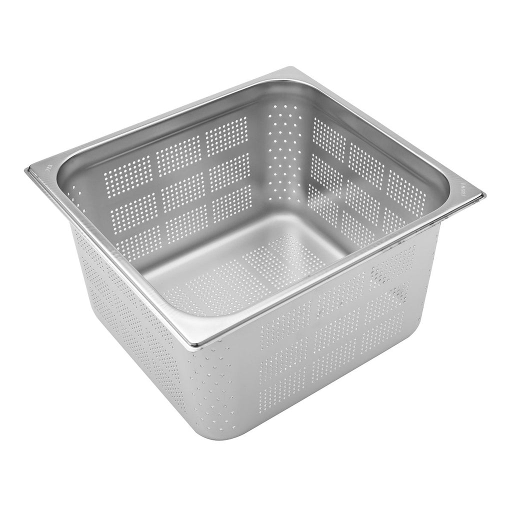 Inox Macel MAXIPAN-GN 2/3 x 200mm PERFORATED EA