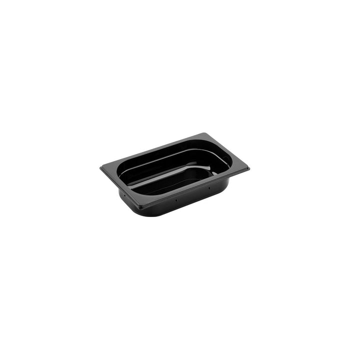 Inox Macel GASTRONORM PAN- POLYCARB 1/4 x 65mm1.5lt BLACK EA