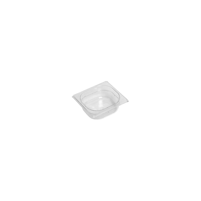 Inox Macel GASTRONORM PAN- POLYCARB 1/6 SIZE 65mm1.0lt CLEAR EA