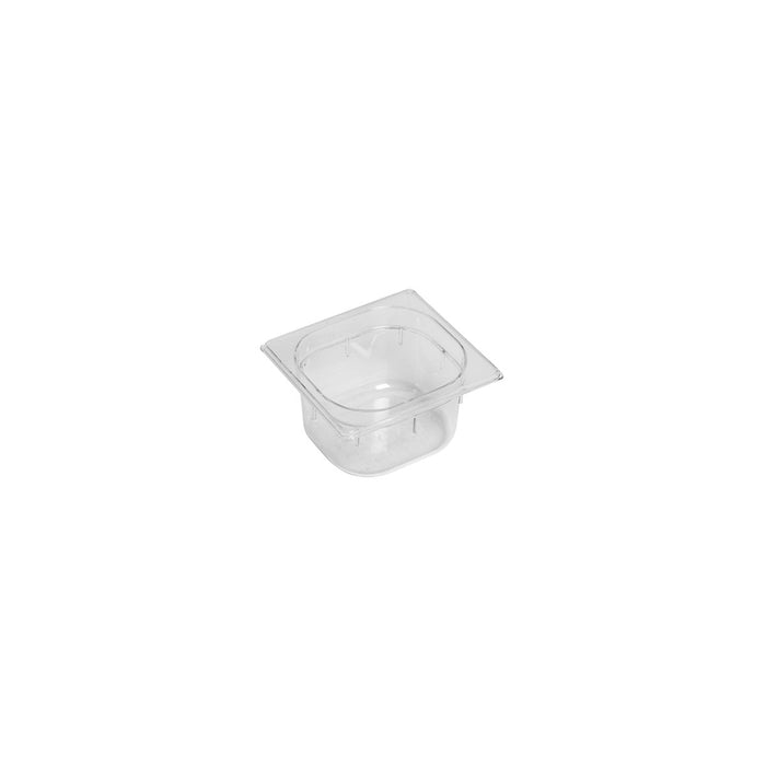 Inox Macel GASTRONORM PAN- POLYCARB 1/6 x 100mm1.5lt CLEAR EA