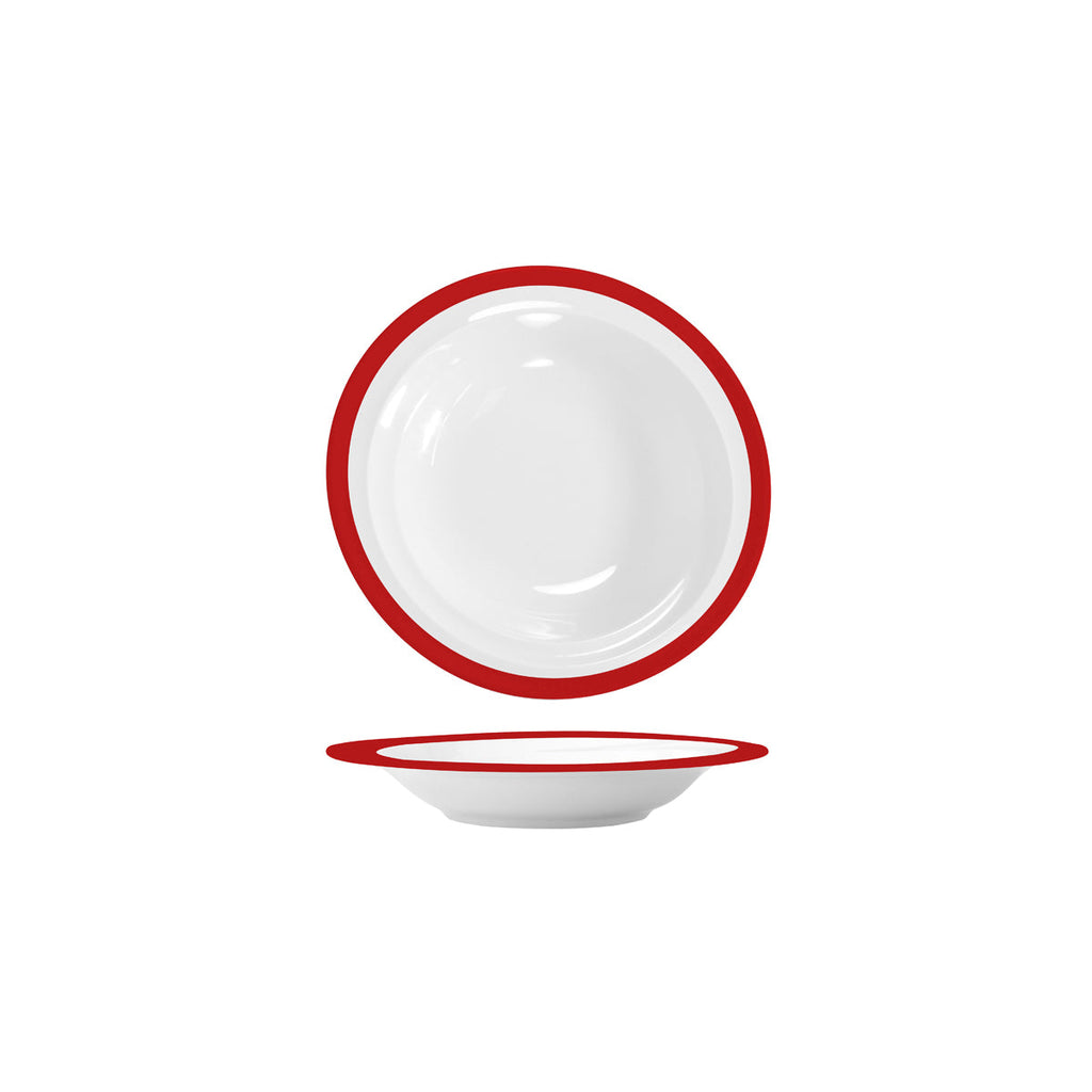 Royal Porcelain MAXADURA RESONATE-ROUND BOWL 238x45mm (M9511) RED INNER BAND EA