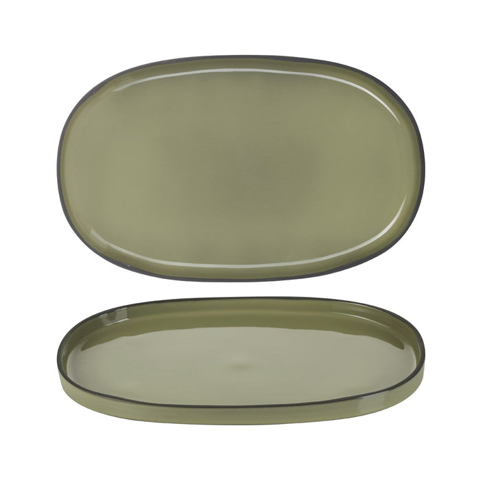 Revol  CARACTERE CARDAMON OVAL SERVICE PLATE 355x218x25mm EA
