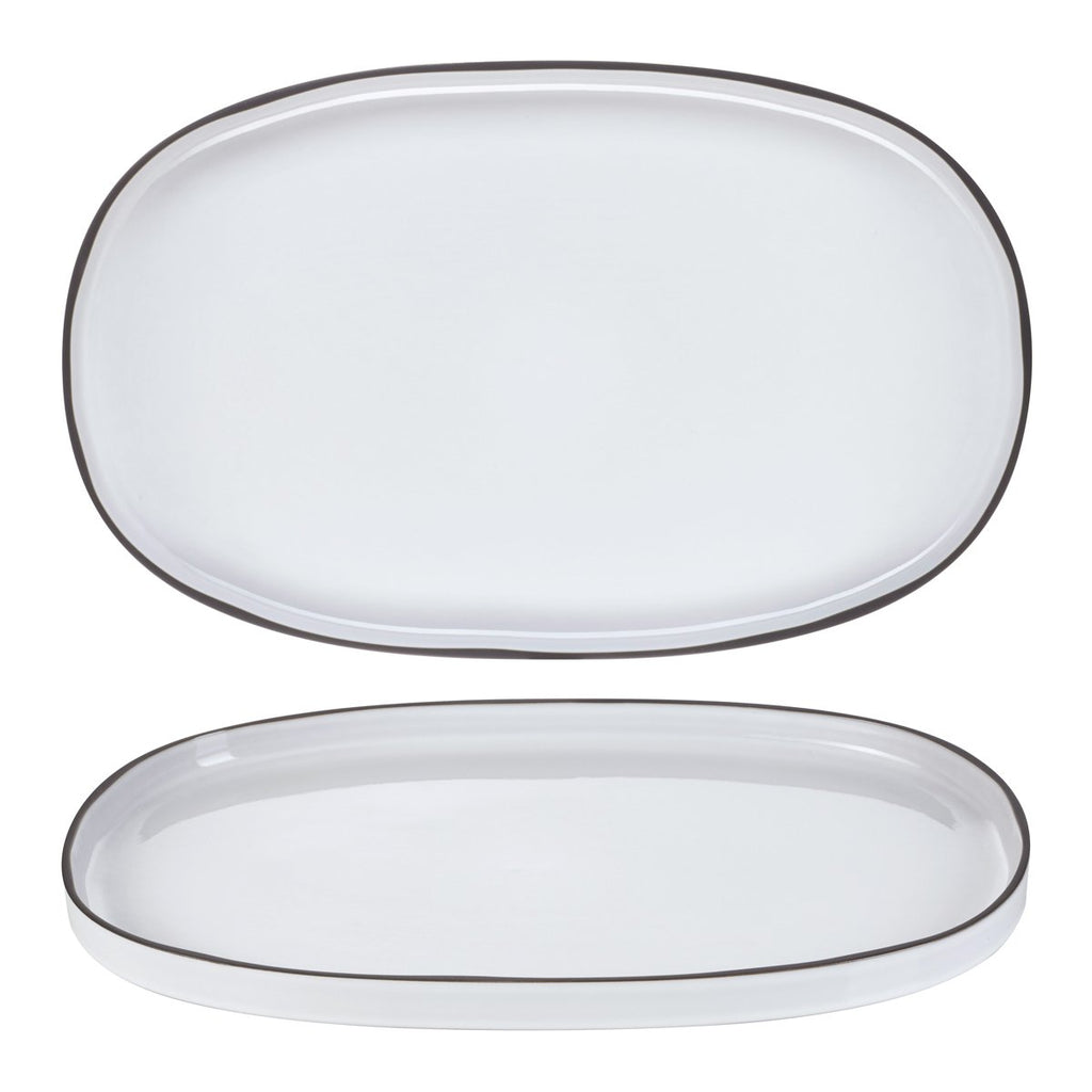 Revol  CARACTERE OVAL DISH WHITE CUMULUS 465x287x30 EA