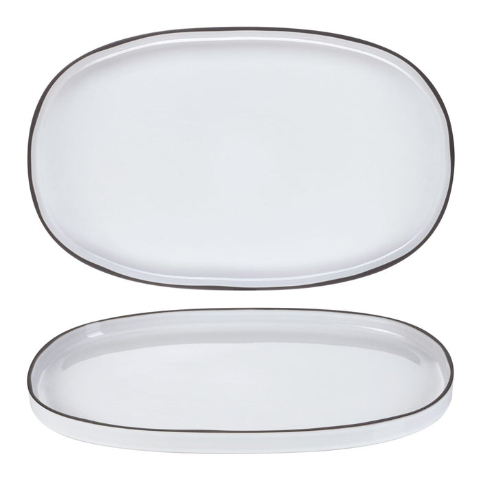 Revol  CARACTERE OVAL DISH WHITE CUMULUS 465x287x30 EA