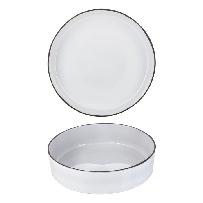 Revol  CARACTERE SALAD BOWL WHITE CUMULUS 325x80mm 3.5lt EA