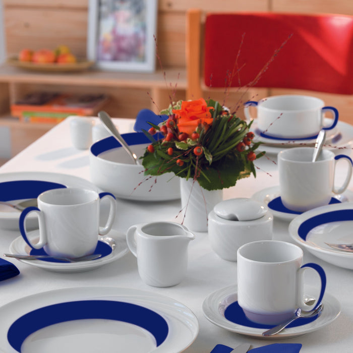 Schonwald  DONNA SENIOR SPECIAL SAUCER DARK BLUE RING EA