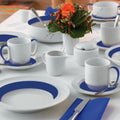 Schonwald DONNA SENIOR PLATE DEEP 23CM DARK BLUE WIDE BAND EA