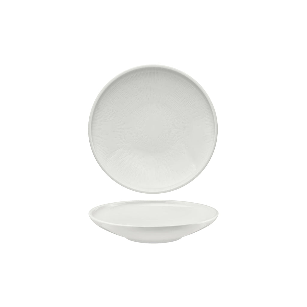 Schonwald  SHIRO RELIEF DESIGN ROUND COUPE PLATE DEEP 210mm EA