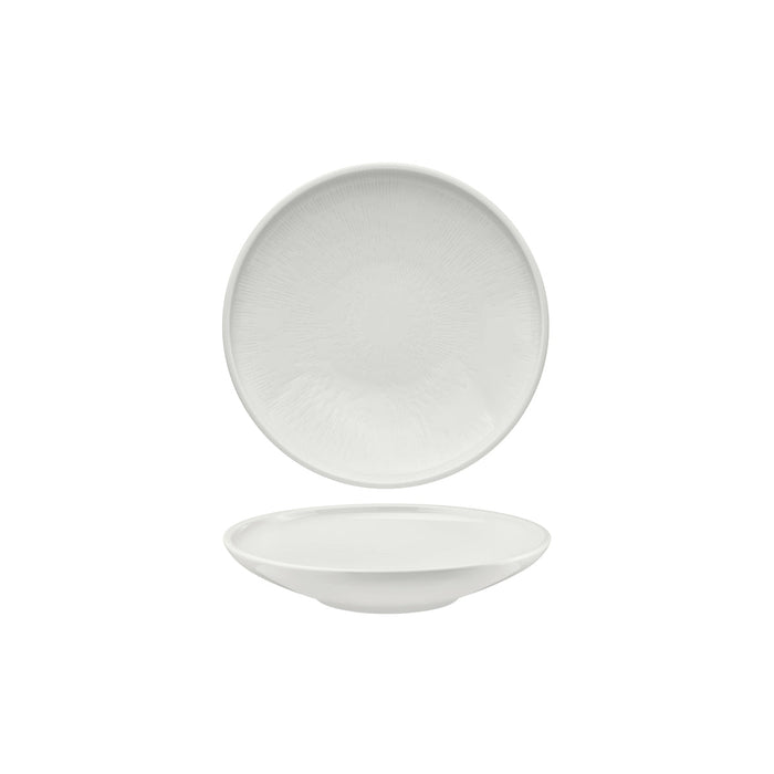 Schonwald  SHIRO RELIEF DESIGN ROUND COUPE PLATE DEEP 210mm EA