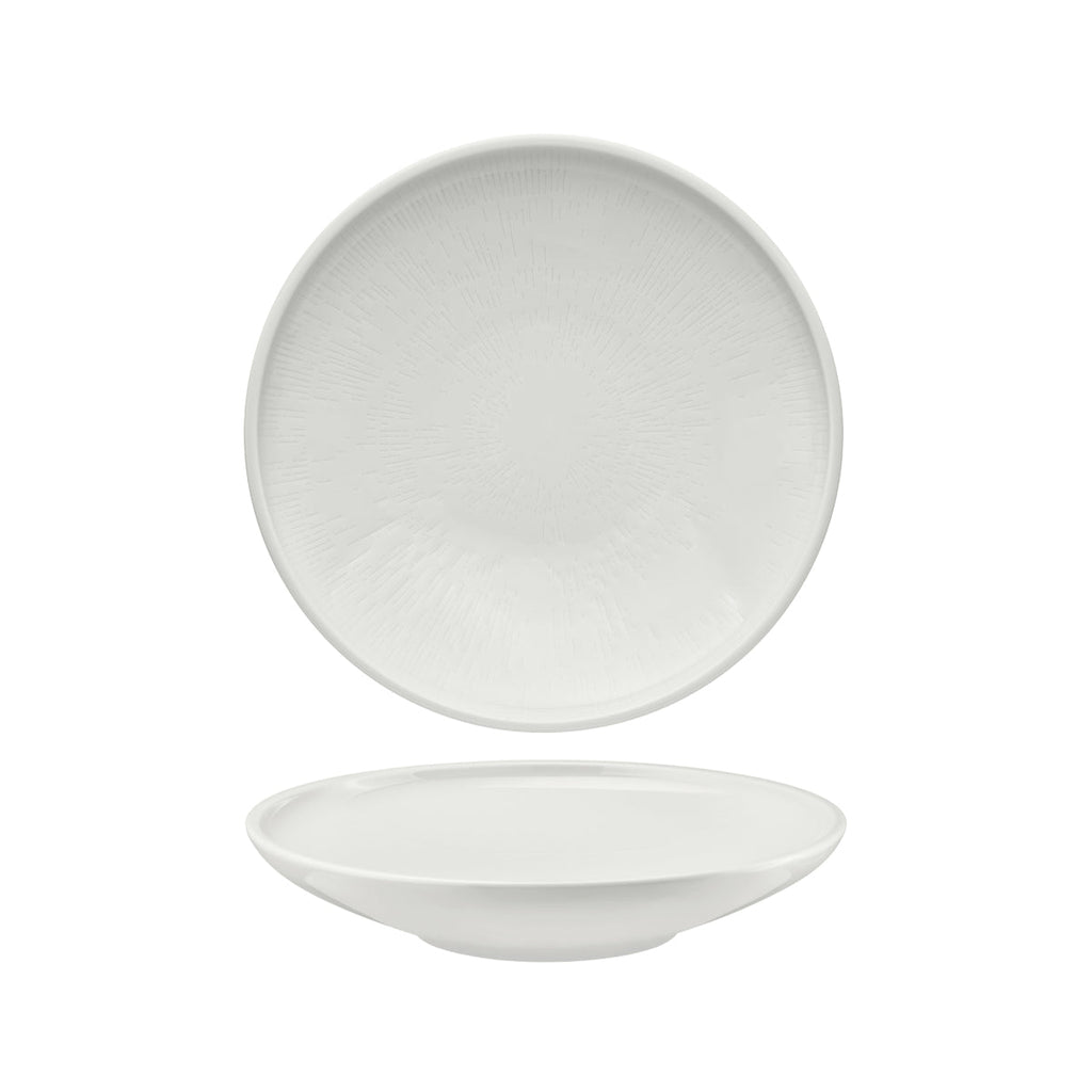 Schonwald  SHIRO RELIEF DESIGN ROUND COUPE PLATE DEEP 260mm EA