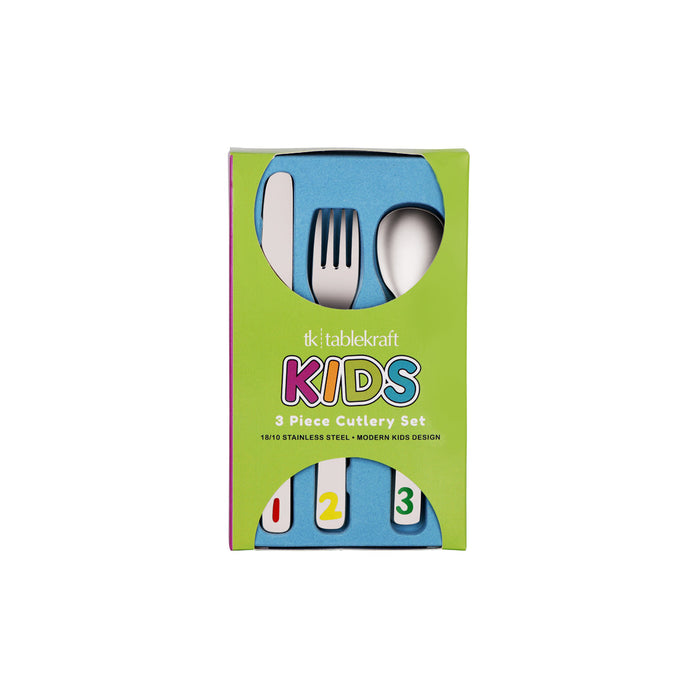 Tablekraft KIDS CUTLERY SET 3PC 18/10 -123 DESIGN Set